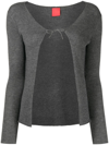 Cashmere In Love Lizzie Ribbed-knit Cardigan In Grey