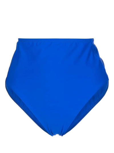 Bondi Born Blake High-waisted Bikini Bottoms In Blue