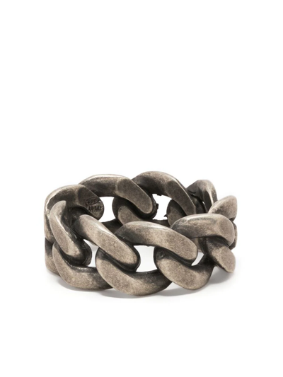 Maison Margiela Chain-link Ring In Silver