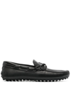 TOD'S BOW-DETAIL LEATHER LOAFERS