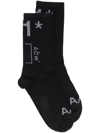 A-COLD-WALL* A/1 INTARSIA-LOGO ANKLE SOCKS