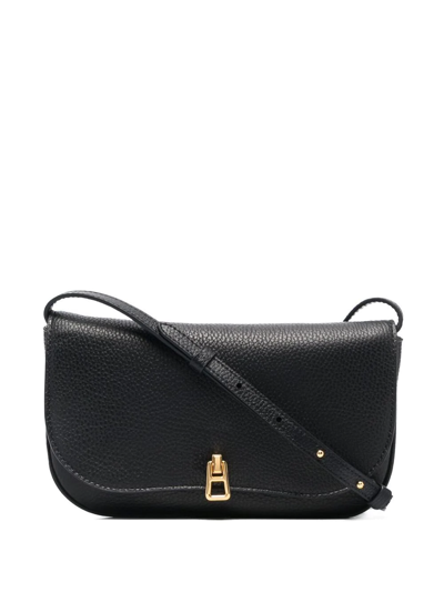 Coccinelle Magie Leather Crossbody Bag In Black