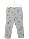 Bobo Choses Graphic-print Cotton Trousers In Blue