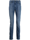 7 For All Mankind Paxton Luxe Performance Tapered Jeans In Mid Blue