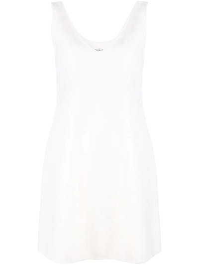 P.a.r.o.s.h Parosh Sleeveless Wool Mini Dress In Neutrals