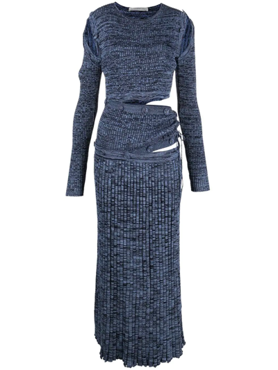 knit dressing Get On Down Long Sleeve Knit Mini Dress Off White main image 0