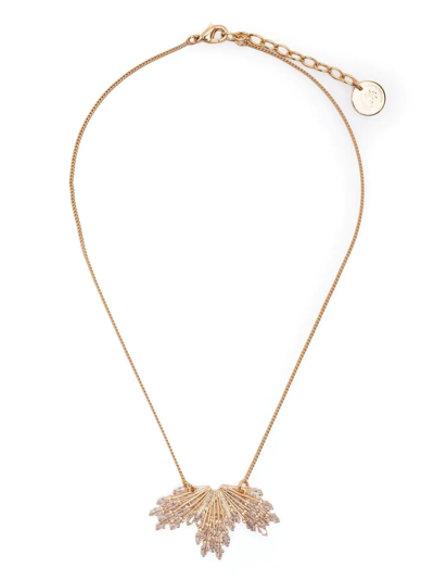 Anton Heunis Crystal-embellished Pendant Necklace In Gold