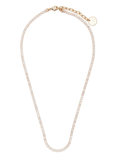 Anton Heunis Crystal-embellished Chain Necklace In Gold