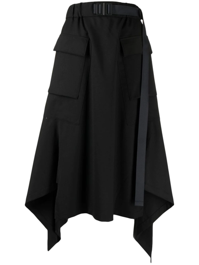 Y-3 Classic Refined Wool Skirt In Black
