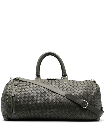 Officine Creative Interwoven-detail Leather Holdall In Green