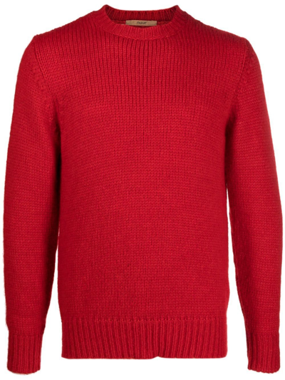 Nuur Long Sleeved Round Neck In Red