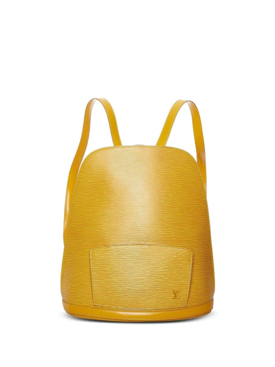 Pre-owned Louis Vuitton  Épi Gobelins Backpack In Yellow