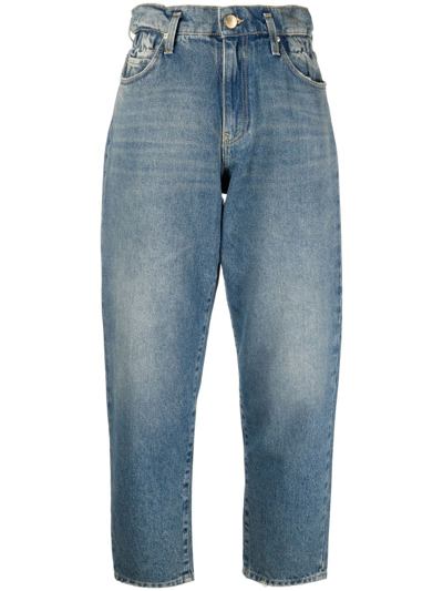 Pinko Flexi Maddie Cropped Jeans In Blue