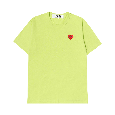 Pre-owned Comme Des Garçons Play Mini Heart Solid Tee 'green'