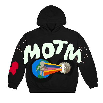 Pre-owned Cactus Plant Flea Market X Kid Cudi For Motm Iii I Am Curious Hoodie 'black'