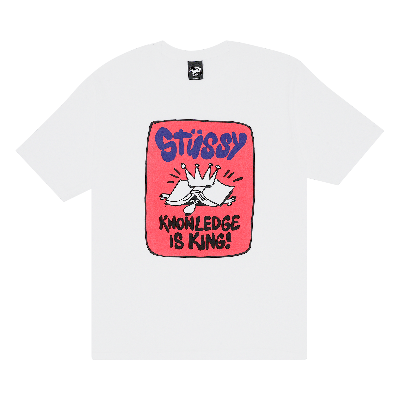 Pre-owned Stussy Knowledge Is King Tee 'white'