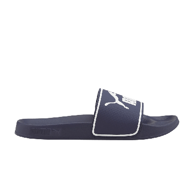 Pre-owned Puma Leadcat 2.0 Slide 'peacoat White' In Blue