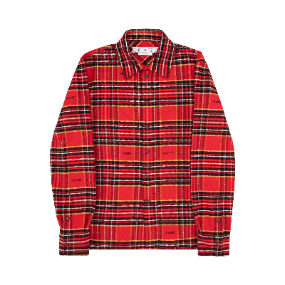 Pre-owned Off-white Flannel Skate Shirt 'red/black'