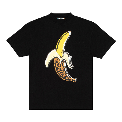 Pre-owned Palm Angels Banana Classic Tee 'black/yellow'