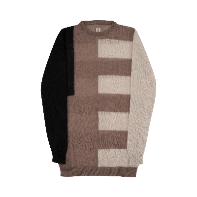 Pre-owned Rick Owens Oversized Round Sweater 'black/pearl'