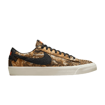 Pre-owned Nike Blazer Low Pro Gt Premium Sb 'brown Realtree' In Black