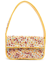 Staud Soleil Flower Market Tommy Beaded Shoulder Bag In Yellow,white
