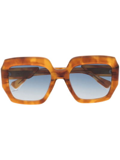 Gigi Studios Tortoiseshell-effect Sunglasses In Braun