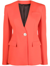 Attico Thelma Single-breasted Blazer In Rot