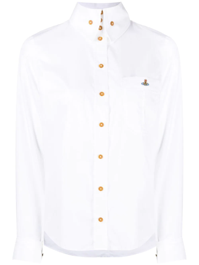 Vivienne Westwood Krall Logo印花衬衫 In White