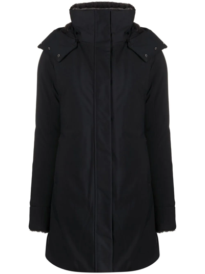 Save The Duck Samantah Hooded Parka Coat In Black