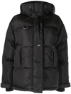 Shoreditch Ski Club Willow Padded Regular-fit Recycled-polyamide Jacket In Schwarz