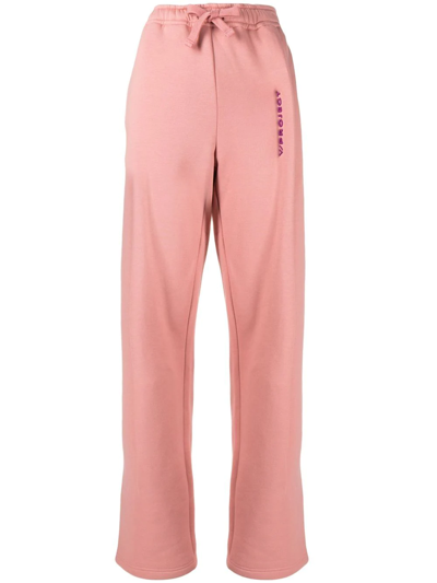 Y/project Logo-embroidered Oversize Track Pants In Salmon