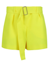 PHILOSOPHY DI LORENZO SERAFINI MID-RISE FLARED SHORTS