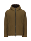 HERNO ZIPPED HOODED COAT