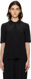Joseph Crepe De Soie Alberta Blouse In Black 0010