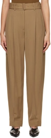Joseph Neutral Drew Wide Leg Trousers In Camel 0150