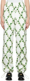 Tanner Fletcher White Ivy League Lounge Pants In Ivy Trellis