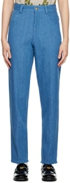 Tanner Fletcher Blue Callan Jeans In Original Blue