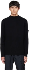 Stone Island Crewneck Sweatshirt Sweatshirt In Black