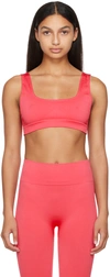 Prism Pink Serene Sport Bra In Cerise