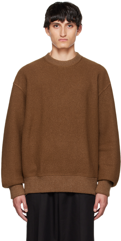 System Ssense Exclusive Brown Crewneck Sweater