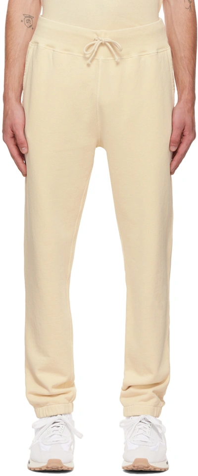 Polo Ralph Lauren Off-white Vegetable-dyed Lounge Pants In Ecru