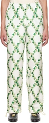 Tanner Fletcher White Ivy League Lounge Pants In Ivy Trellis