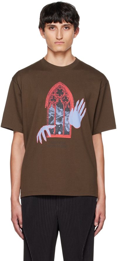Undercover Brown Graphic T-shirt