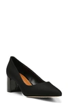 DONALD PLINER STEPHANID POINTED TOE BLOCK HEEL PUMP