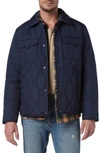 Andrew Marc Niles Quilted Jacket In Ink