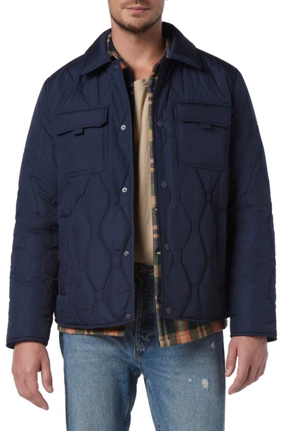 Andrew Marc Niles Quilted Jacket In Ink