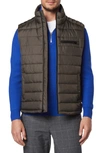 Andrew Marc Gershwin Puffer Vest In Slate