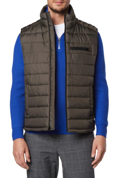 Andrew Marc Gershwin Puffer Vest In Slate