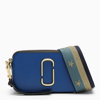 MARC JACOBS MEDIUM BLUE LEATHER SNAPSHOT BAG